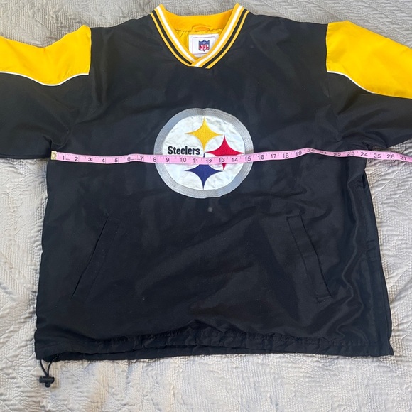 NFL Steelers Striped Collar and Sleeve Jacket - Picture 8 of 13